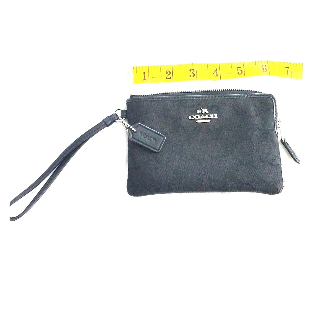 Classic Black Coach Wristlet